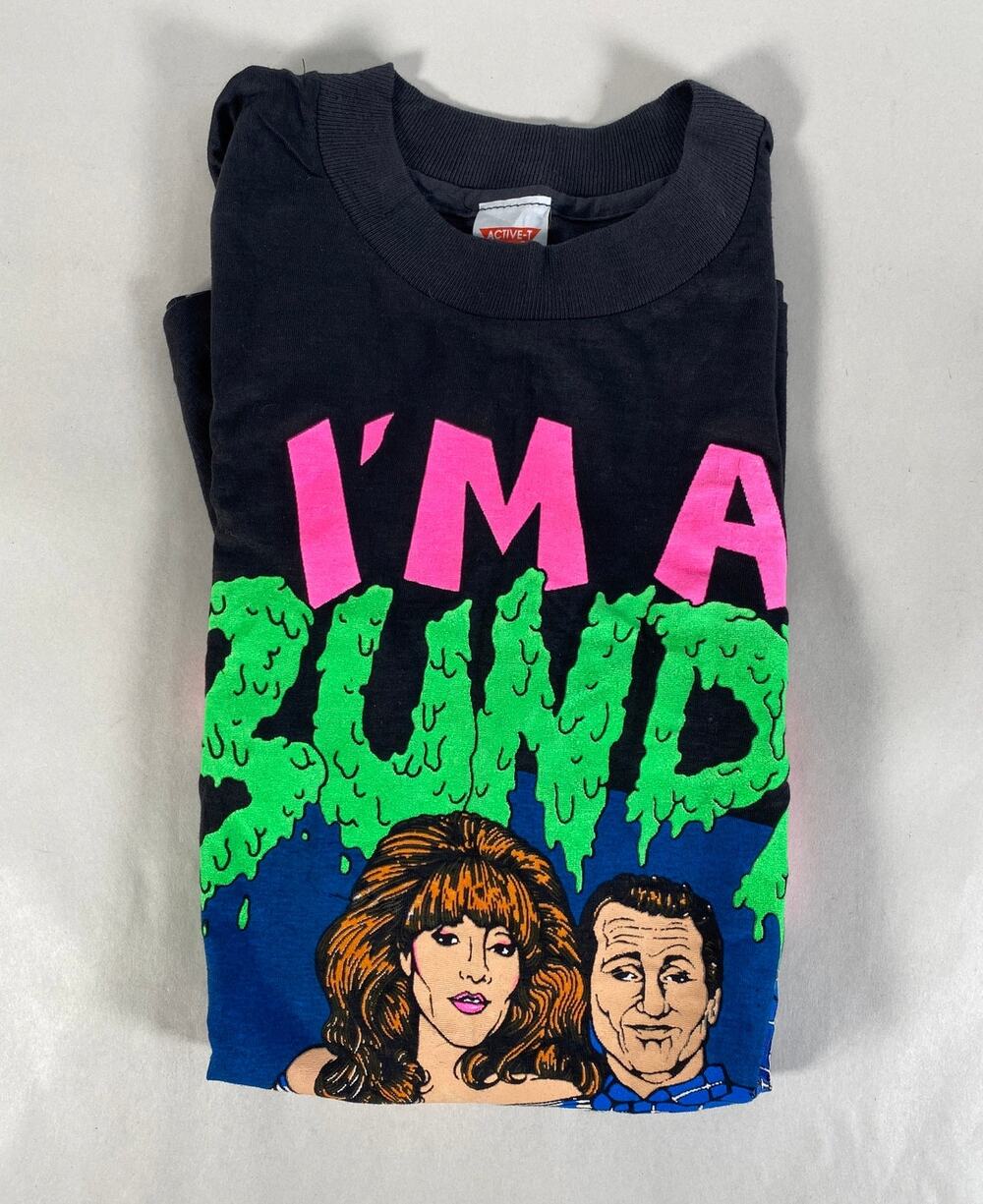 Vintage 1980s Al Bundy I'm a Bundy Junkie Graphic T Shirt Married with Children